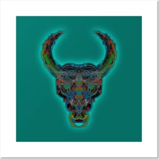 Taurus 1c Teal Posters and Art